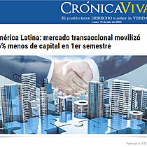 Amrica Latina: mercado transaccional moviliz 26% menos de capital en 1er semestre